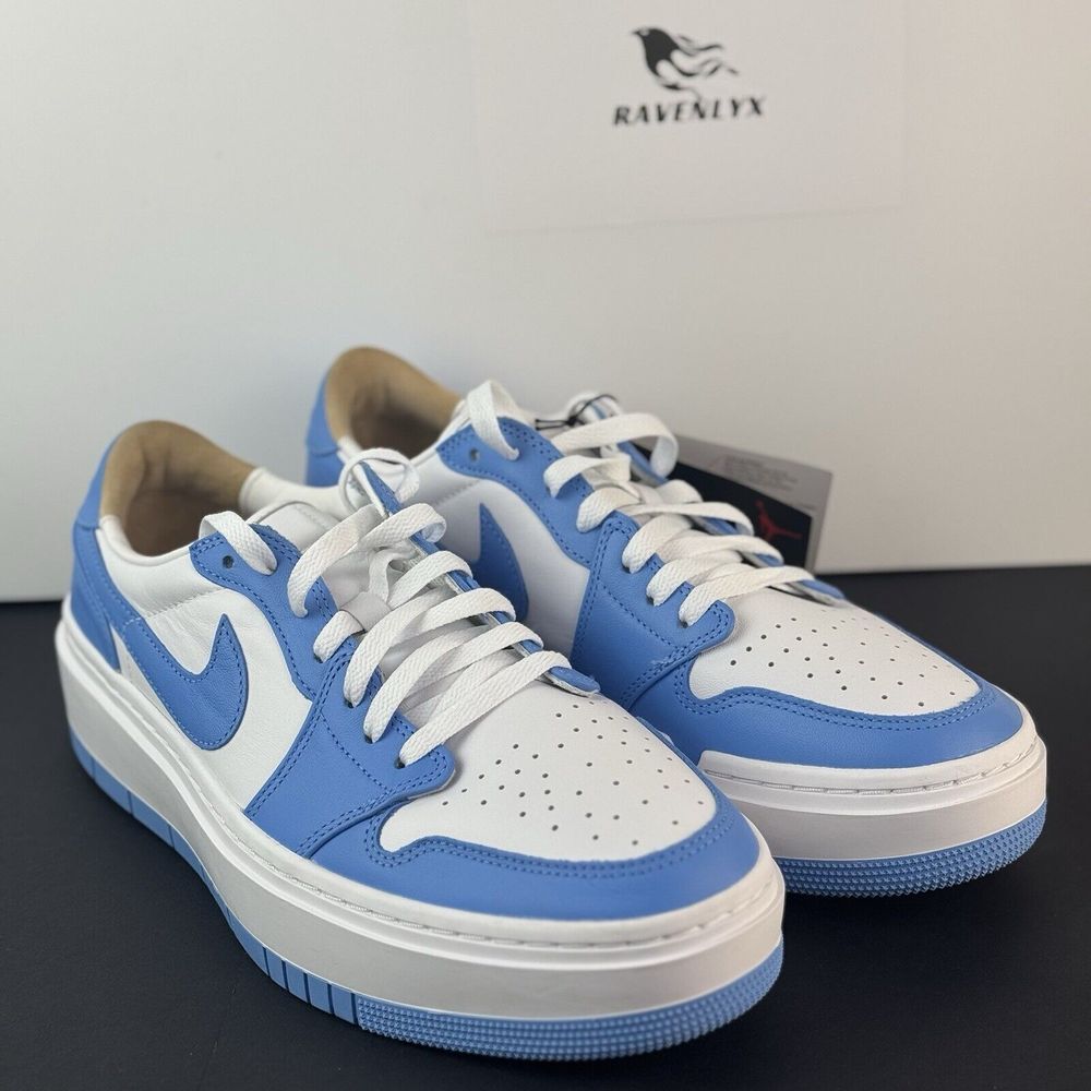 Nike Air Jordan 1 UNC Low Elevate University Blue 12 WMNS‎ / 10.5 MEN DQ3698-141 - Picture 2 of 15